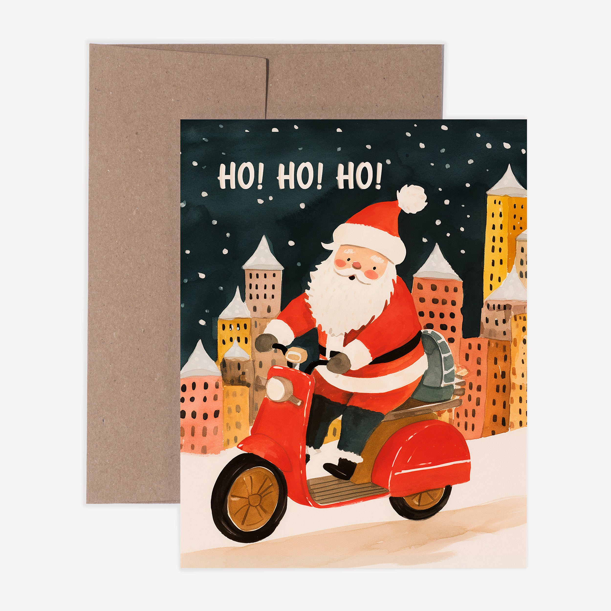 Santa Scooter Holiday