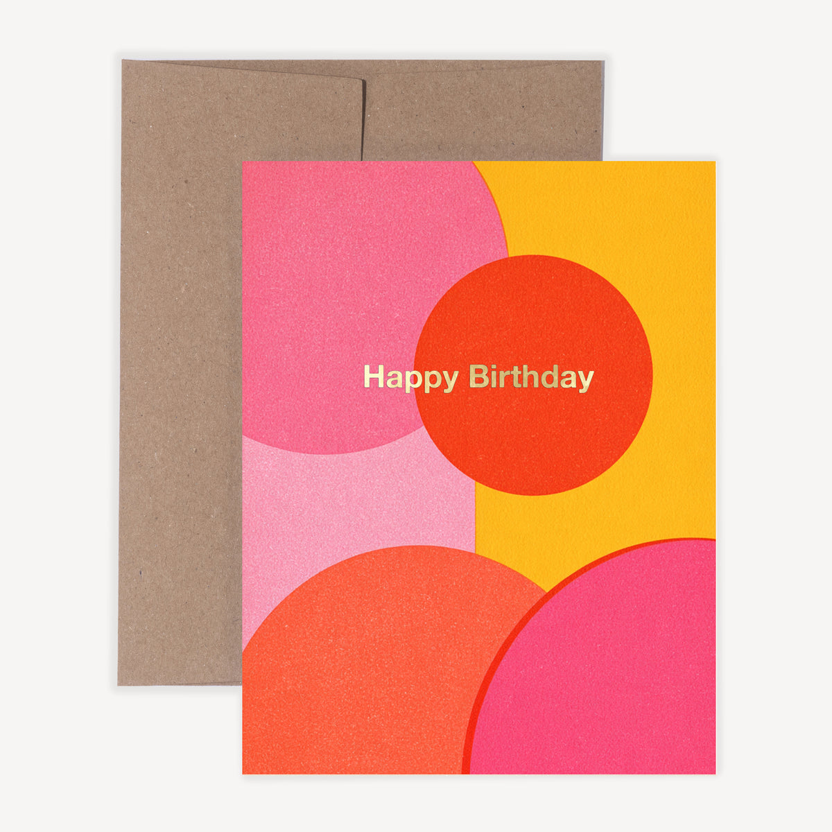 Geometric Birthday Circles [Gold Foil]