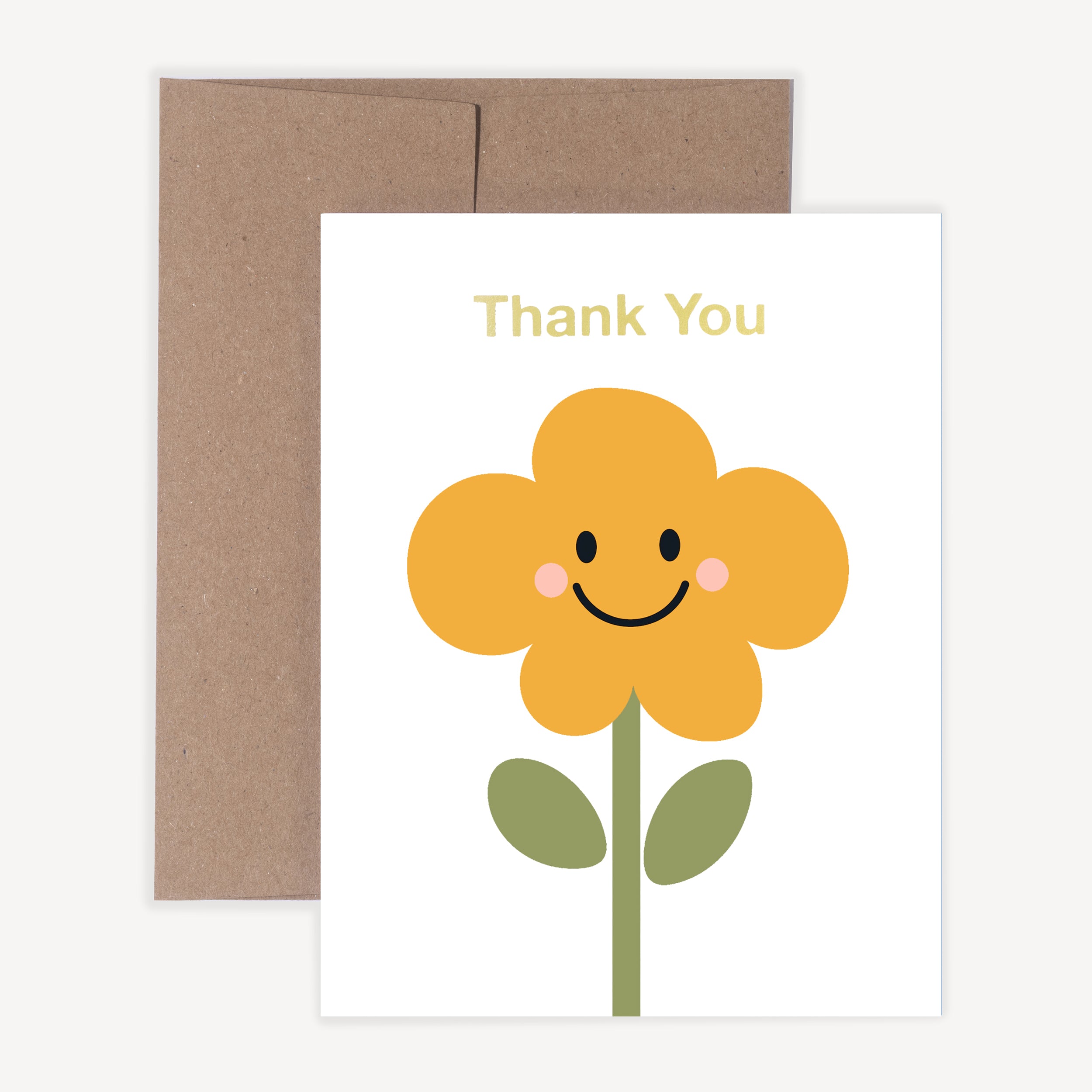 Flower Thanks [Gold Foil]