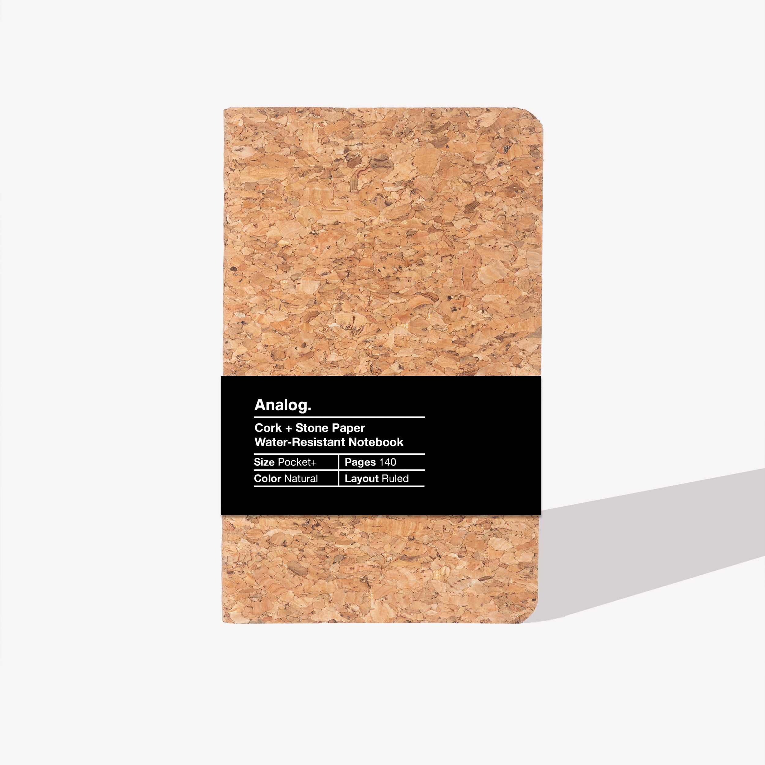 Cork + Stone Paper Water-Resistant Notebook